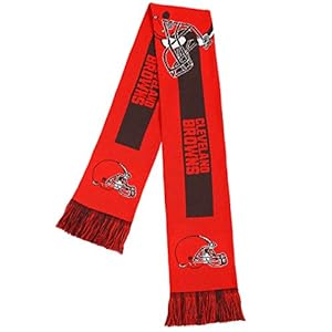 FOCO NFL Big Logo Schal Dunkelbraun