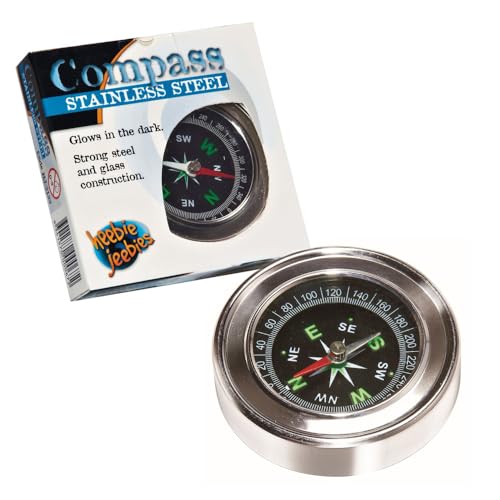 Heebie Jeebies Stainless Steel Compass