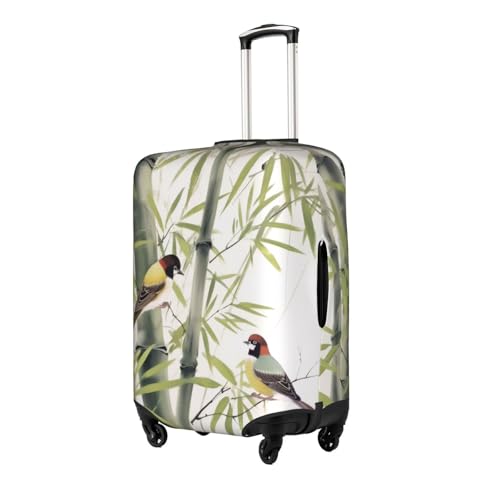 Bird Pattern Printed Luggage Cover Elastic, Washable, Universal Fit 18-32 Inch Travel Suitcase Cover Easy To Identify2