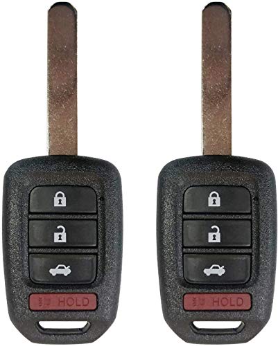 2 BexKeyless Replacement Remote Car Key Fob fits MLBHLIK6-1T 313.8MHZ Chip46 Honda 13-16 Accord/14-15 Civic CRV/2016 CRV SE/14-16 CRV LX/16-19 HRV LX