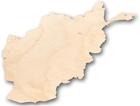 Unfinished Wood Afghanistan Shape Country Craft up to 46" DIY 7" / 1/8"