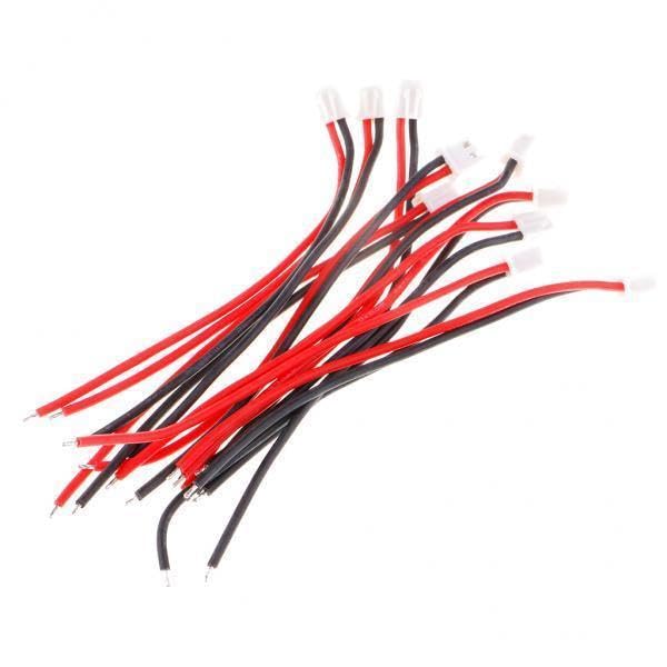 MERISHOPP 5x10pcs 10cm Silicone JST-XH Balance Cable 22AWG for Lipo Lithium Battery 1S-image-35
