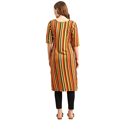 Image of Pinkmint Women's Crepe Digital Print Straight Kurta [Pack of 4]
