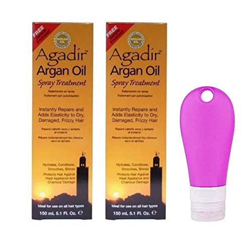 Agidir Argan Oil Spray Treatment 5.1 Oz Pack Of 2 And Travel Bottle