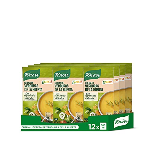 Knorr Crema Ligeresa Verduras de la Huerta 500ml - Pack de 12