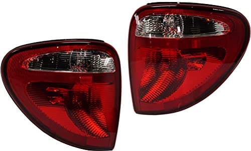 Garage-Pro Tail Light SET Compatible with Dodge Grand Caravan 2004-2007, Chrysler Town & Country, Caravan Halogen With bulb(s) Driver and Passenger Side