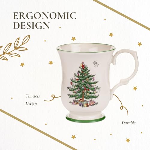 Spode Christmas Tree Taza con Pie 12 Oz miniatura 6
