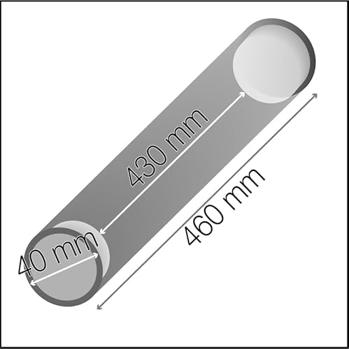 Kartonrohr Dokumentendeckel Kunststoff 40 x 430 x 460 mm