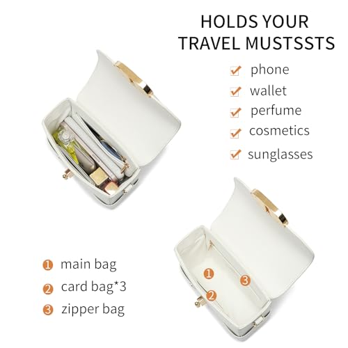 Image of Recycled Leather Phone Bag Top Handle Crossbody Square Purse | Roomy interior, detachable strap, sturdy hardware, for work travel daily