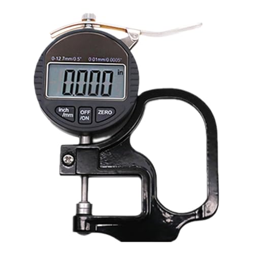 Calibrador digital de espesores 0-12,7 mm con resolución de 0,01 mm, micrómetro LCD y probador de micras miniatura 1
