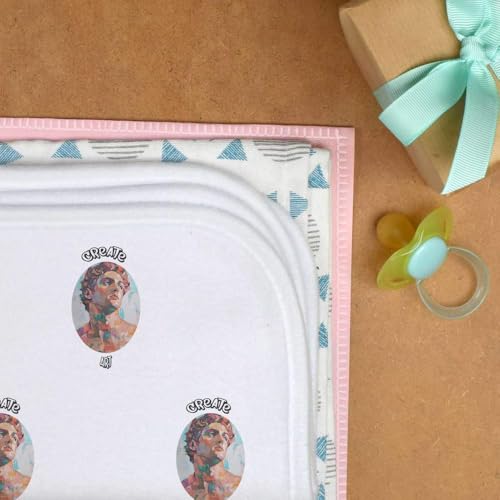 Azeeda 'Create Art Painted Man' Baby Burp/Wash Cloth (BC00029114)3