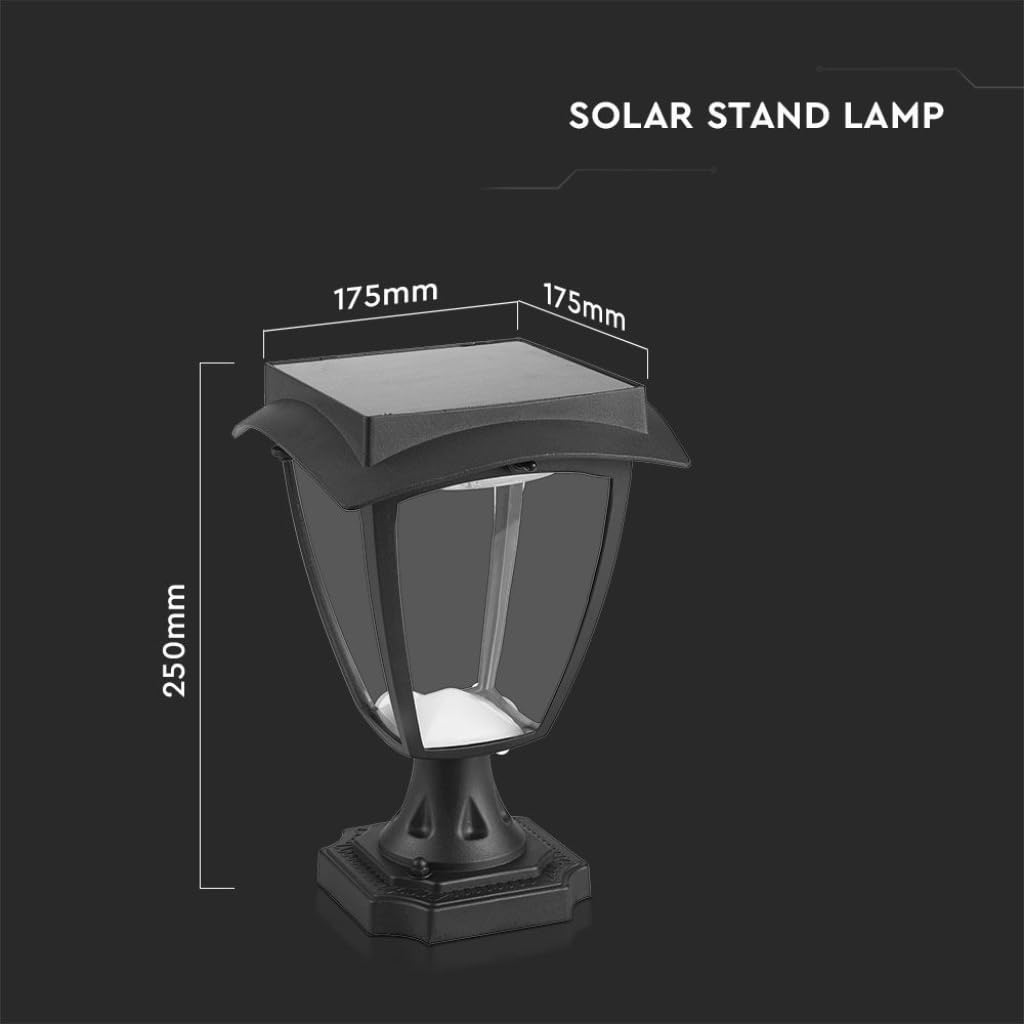 V-tac VT-983 Sevilla Solar sokkel – Zonne-energie – LED lamp - 2 licht kleuren