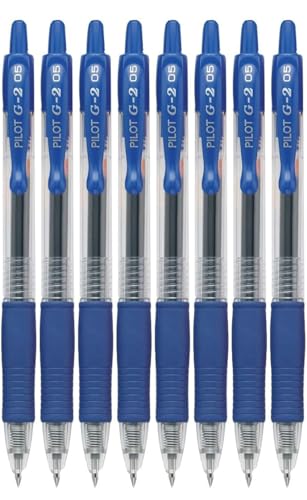 Bolígrafos Premium de Gel Retráctiles G2 Azul Pack 8 miniatura 1