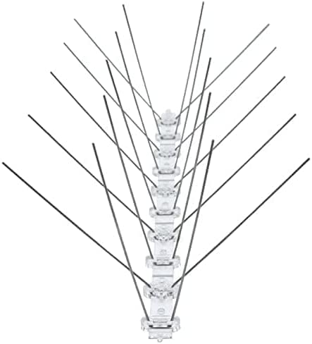 Pest Control Worldwide Pigeon spikes, bird repellent spikes, deterrent for birds, crows and flying pests, 5 Meters -Multipack 8
