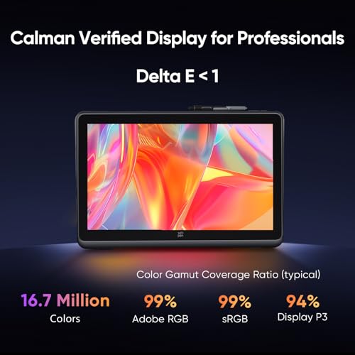 Image of XPPen Artist Pro 22 (Gen 2) 22 inch 2.5K QHD Pen Display, Calman Verified 99% Adobe RGB, 16K Pressure Stylus, Drawing Tablet with Screen, Windows, macOS & Android - for Animation, VFX & Graphic Design