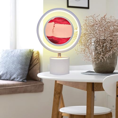 Lampe de bureau sable mouvant USB avec éclairage LED paysage chinois - 7