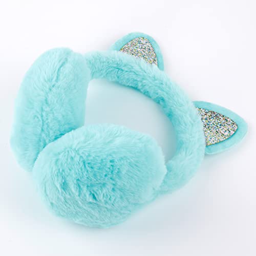 Chuangli Winter Warm Cat Ear Muffs For Women Girls Cute Catear Earmuff Ladies Headband Faux Fur Outdoor Plush Ear Warmers #TOP4