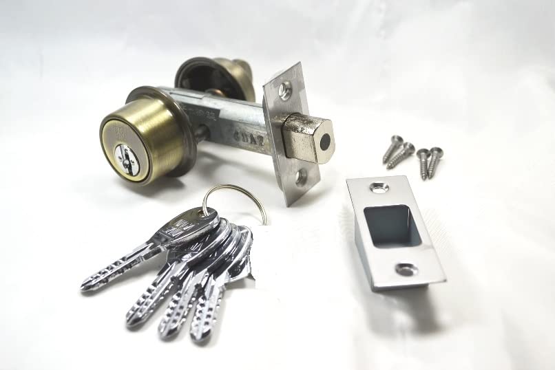 Amazon | シリンダー錠 本締り錠 玄関鍵 ドアノブ ブロンズノブ