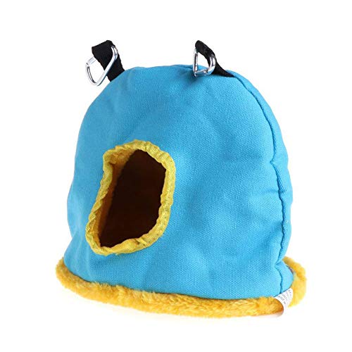 image for Keersi Winter Warm Bird Hut Nest House Bed Hammock Toy for Parakeet Gr