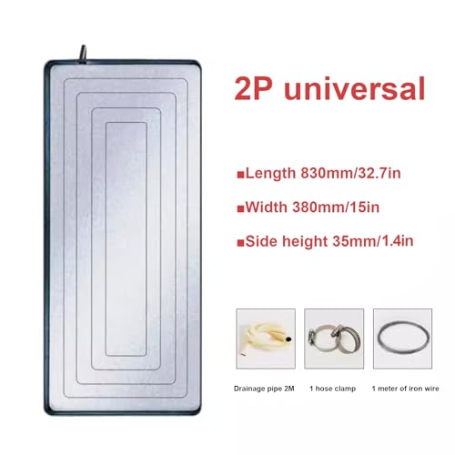 Bandeja de drenaje universal para aire acondicionado exterior con kit de conexión 2