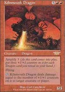 Magic: The Gathering Kilnmouth Dragon Card - Rare From Legions Set - View #4