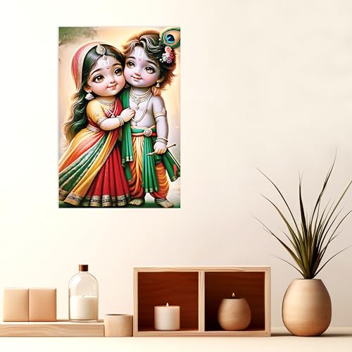 Image of Twinster Bal krishna Posters Photo for Pregnant Women, Baby Poster Self Adhesive (Size 45 cm by 30 cm) Pack of 1 (Design 19)