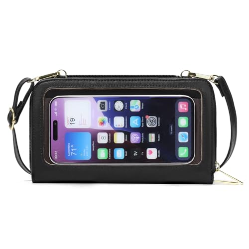 Image of GOIACII Phone Purse Crossbody Bags for Women Small Travel Wallet Touch Screen RFID Blocking