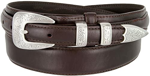 Image of Belts.com Western Buckle Belt Oil Tanned Genuine Leather Ranger Belt 1-3 /8 inch(35mm) Taper to 3 /4 inch(19mm) Wide-Multiple choices