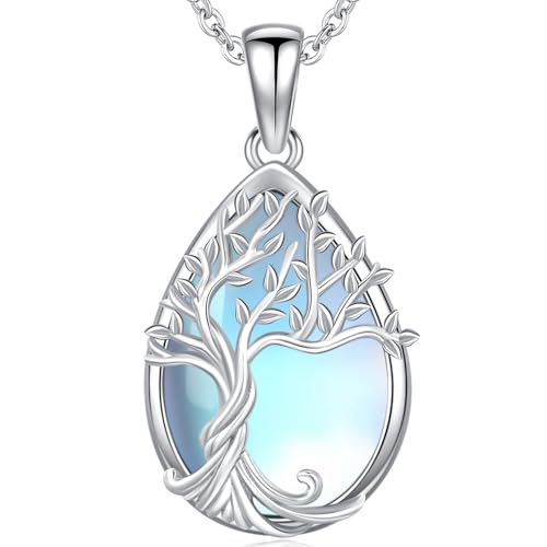 Odinstone Tree of Life Necklace Sterling Silver Pendant for Women | Hypoallergenic Family Tree Necklaces Jewelry for MomWifeGrandmawith Fine Gift Box 182 inch Chain product thumbnail 17