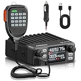 GMRS Mobile Radio,25W Long Range GMRS Repeater Capable Base Two Way Radio NOAA Emergency 200 Channels with Programming Cable,Cigar DC Adatper,VOX,Dual PTT,for Car,Truck,Off Road Overlanding Gear