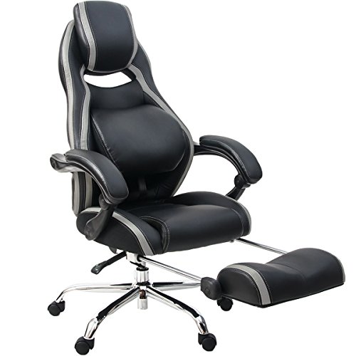 Merax Racing Chair Gaming Chair Ergonomic Computer Chair PU Leather Swivel Office Chairs