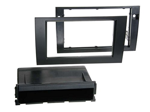ACV Electronic Façade d'autoradio double DIN pour Audi A4 B6 et B7 à partir de juin 2006 Noir