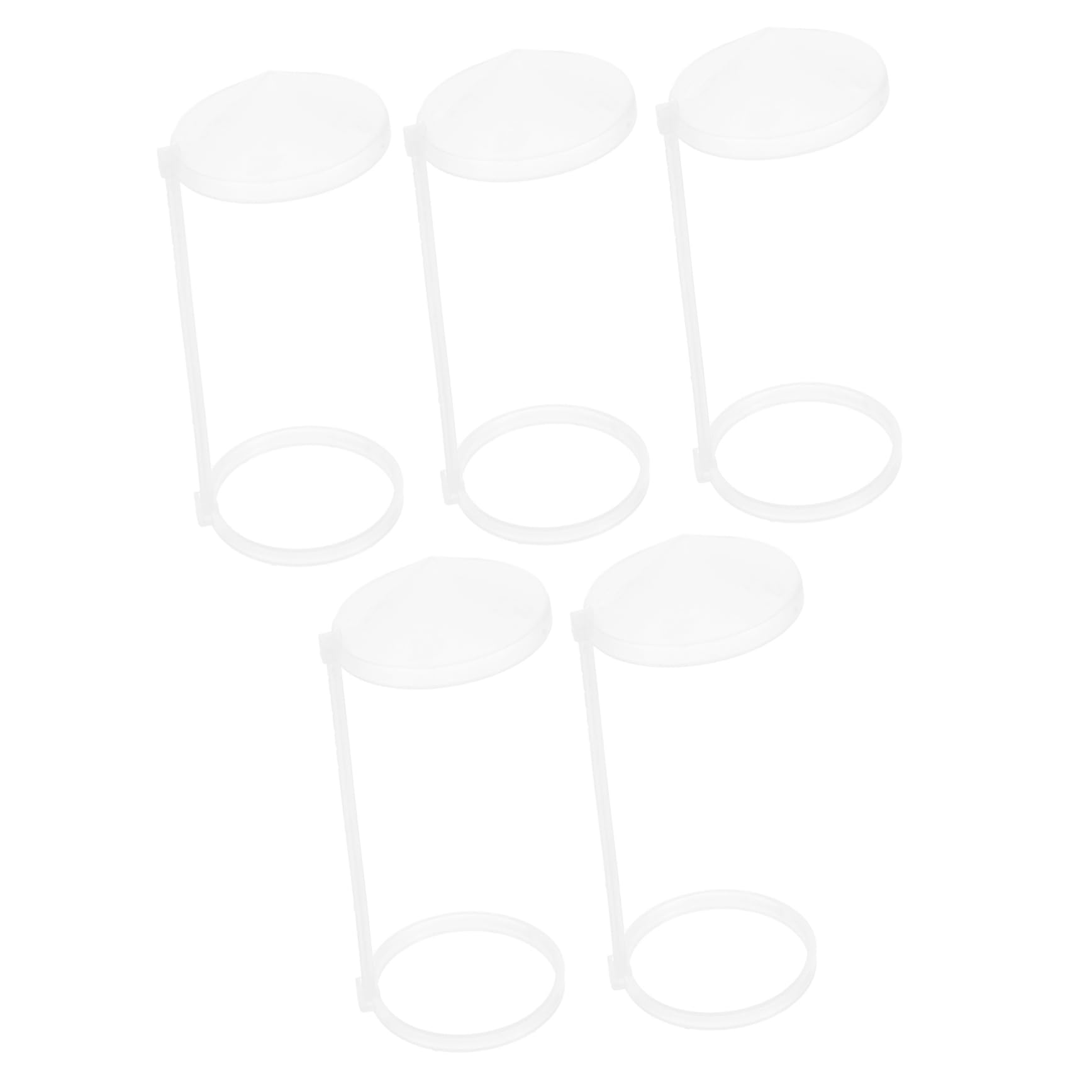 HAKIDZEL 5pcs Splash-Proof Bracket for Water Fountain Water Fountain Splash Reducer Fountains Topper Cauldron Pond Fog Faucet Aquarium Mist Humidifier Splash Guard for Rockery Sink Plastic