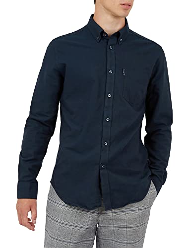Ben Sherman Herren Hemd Navy L
