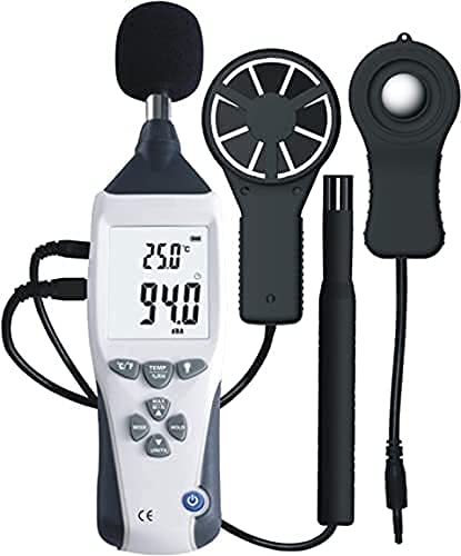 R-TEK Environment Meter, with LCD Display Temperature Humidity Meter, 5-in-1 Measuring Tool for Professional and Home Use (B09CTFNLJY) Amazon Price History, Amazon Price Tracker