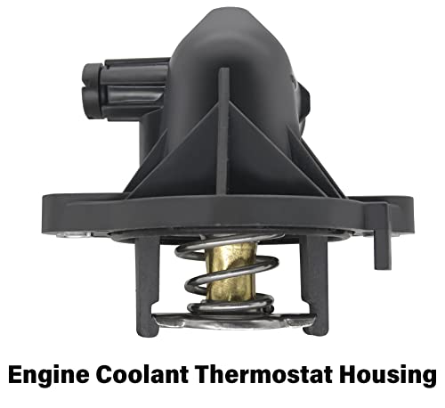 5184651Ah Thermostat Housing For 2011-2015 Dodge Durango 2011-2020 Jeep Grand Cherokee 2012-2018 Jeep Wrangler, Engine Coolant Thermostat Replaces# 05184651Af,902-852,5184651Ag,5184651Af,5184655Ad #TOP6