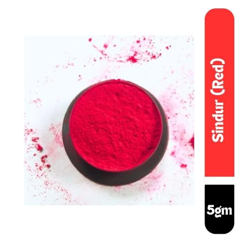 Image of Rintex Red Dry Sindur Powder 5g - Kolkata Kumkum for Puja (4 Pcs)