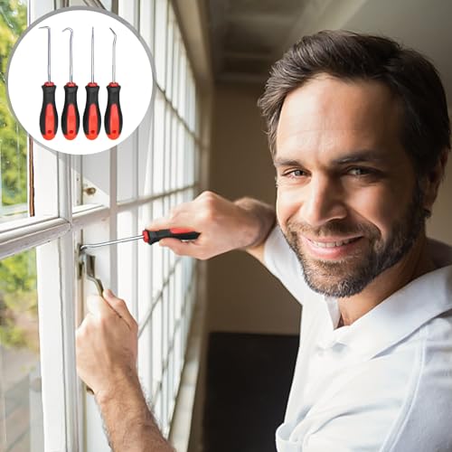 NyxSeat 4 Stück Schraubendreher Autoreifen-reparaturwerkzeug Schachtdeckelheber Metallhebelwerkzeug Nagelzieher Geeignet Für Autowerkstatt decwangouluosidao