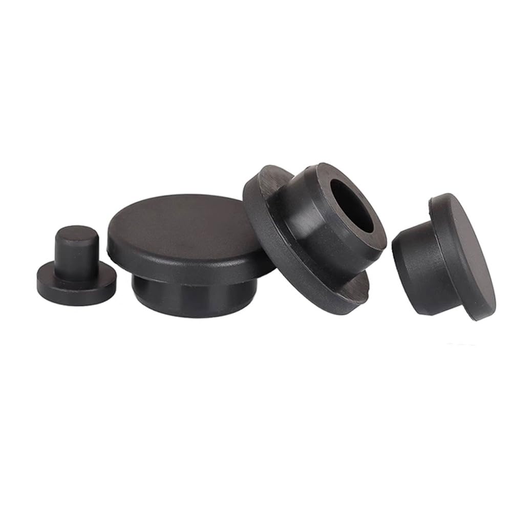 Vent Hole Silicone Rubber Pipe Bungs, Black Dust Resistant Tube End Inserts 6.8 To 68.6mm, Odorless Insulation Stopper for Furniture, Machinery & Craft Displays(68.6mm(1Pcs))