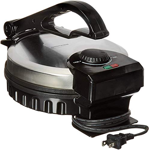 Brentwood TS127 Stainless Steel Non-Stick Electric Tortilla Maker, 8-Inches