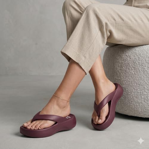 Image of ORTHO JOY Orthopedic Slippers for Women | Soft Cushioned EVA Flip Flops with Arch & Heel Support | Lightweight Anti-Slip Comfort Footwear for Daily Wear, Indoor & Outdoor