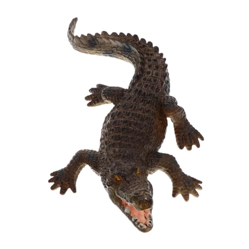 Hohopeti Modelo Estático de Caimán Mini Tamaño, Juguete Educativo Cognitivo, Ornamento Realista de Vida Silvestre, Material Resistente No Deformable, Adecuado para Aprendizaje y Juego