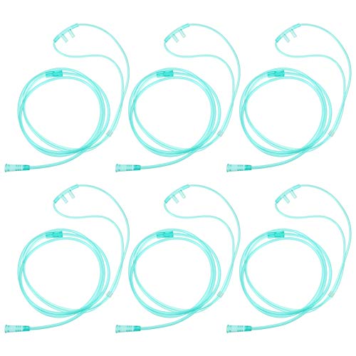 EXCEART 6 Stücke Sauerstoffbrille Nasenbrille Sauerstoff Nasenkanüle weich Kunststoff Sauerstoffbrillen Nase Stutzen O2 Schlauch Zubehör für Erwachsene 150cm Schlauch