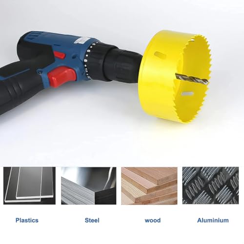 Image of Oblivion Door Lock Installation (22mmx150mm) Hole Saw Kit Carbon Steel Wood Bit Hole Saw, Hole Saw Assortment Set, Door Lock Installation Kit (1 Set)