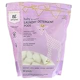 Grab Green {Stage 2} Natural Baby Laundry Detergent Pods {5+ Months}, Organic Enzyme-Powered, Plant & Mineral-Based Concentrated Powder Pods, Dreamy Rosewood Fragrance—with Essential Oils, 50 Loads