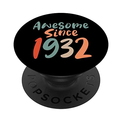 Impresionante desde 1932 camisetas 90 cumpleaños Vintage Retro PopSockets PopGrip Intercambiable