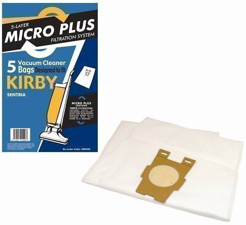 Qualtex Microfibre Dust Bags For Kirby Sentria G10 Style F Vacuum Cleaners Pack Of 5