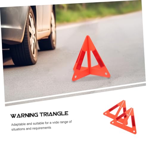 3 triángulos reflectantes plegables para emergencias vehículos miniatura 5