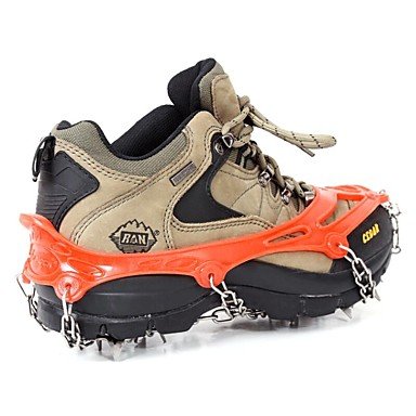 Traction Cleats Crampons Outdoor Non-Slip Climbing Outdoor Exercise Rubber cm pcs , blue