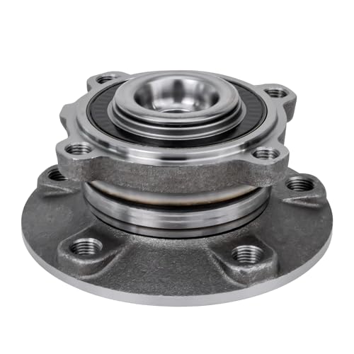 Image of Detroit Axle - Pair Front Wheel Bearing and Hubs Assembly for BMW 745i & 745Li 2002-2005, 750i & 750Li 2006-2008, 760i 2004-2006, 760Li 2003-2008, Alpina B7 2007-2008